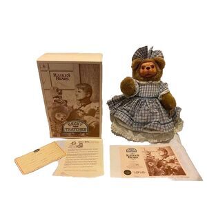 Raikes 1992 Becky Thatcher Collectible Bear With Box and Certificate Vintage